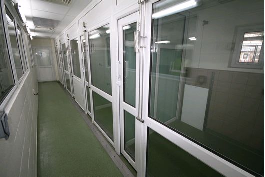 LAA kennel corridor after refurb