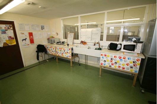 LAA prep room before refurb